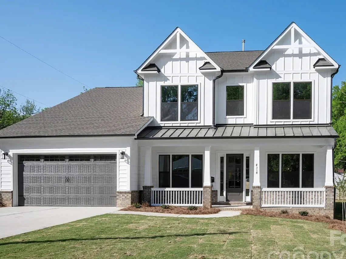 Exterior of the new-construction home at 4314 Tulane Street in Charlotte, NC.